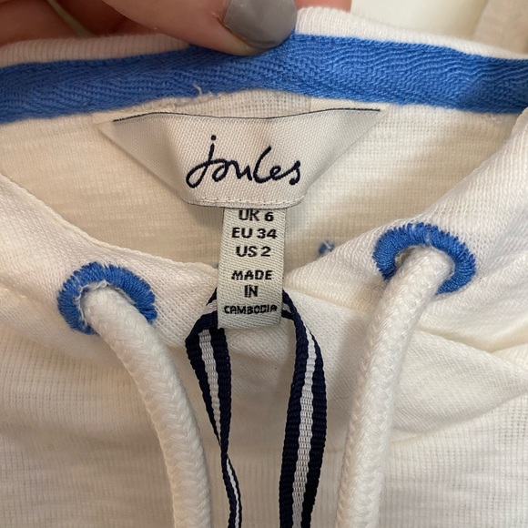 Joules Cotton Hoodie in Marlston stripe - Picture 2 of 7